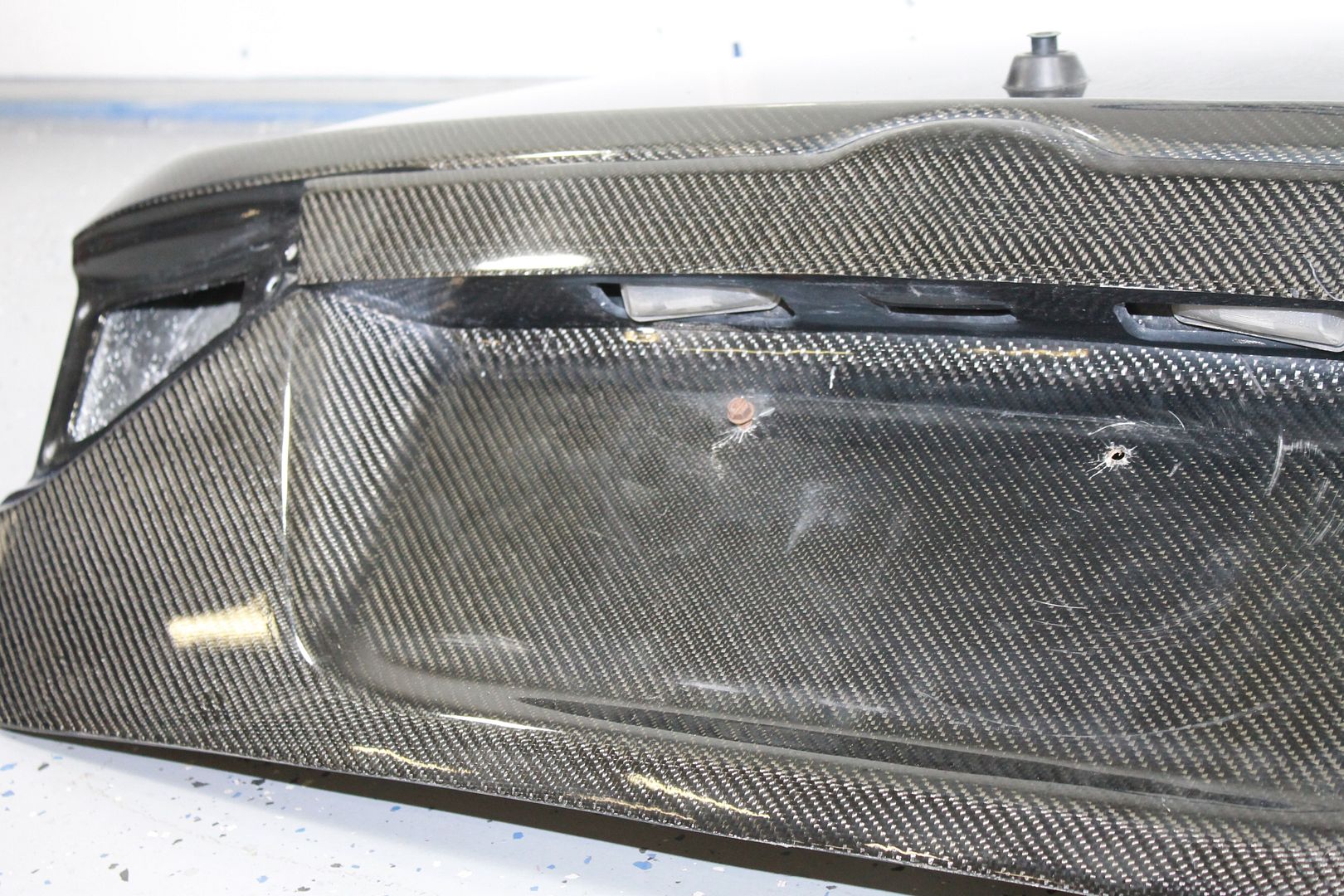 0814 SUBARU WRX STI CARBON FIBER FIBERGLASS REAR HATCH TRUNK LID